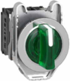 Harmony XB4 Illuminated Selector Switch, 30mm, 1NO + 1NC, 24V AC/DC