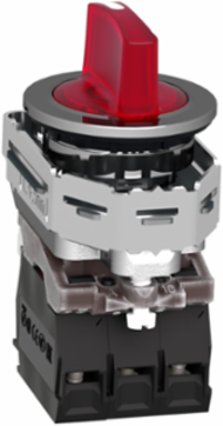 Illuminated Selector Switch 30mm, 1NO + 1NC, 24V AC/DC, IP66