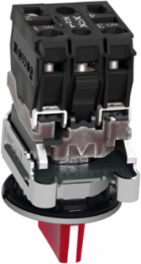Illuminated Selector Switch 30mm, 1NO + 1NC, 24V AC/DC, IP66