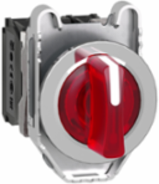 Harmony XB4 Illuminated Selector Switch, 30mm, 1 NO + 1 NC, 110...120V AC