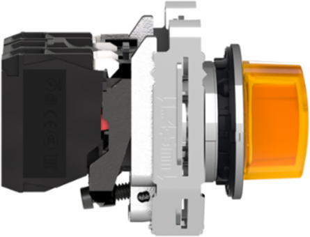 Harmony XB4 30mm Illuminated Selector Switch, IP66, 110-120V AC