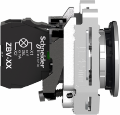Harmony XB4 30mm White Pilot Light, IP66, 24V AC/DC, Universal LED