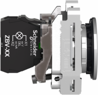 Harmony XB4 30mm White Pilot Light, IP66, 24V AC/DC, Universal LED