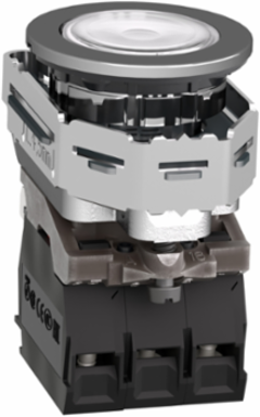 Harmony XB4 30.5mm Illuminated Push Button, 24V AC/DC, IP66, 1NO + 1NC