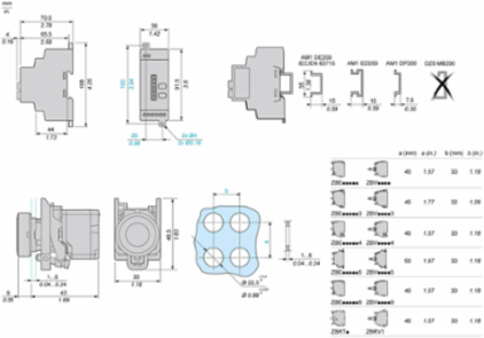 Wireless Push Button 22mm, 24-240V AC/DC, Metal Bezel, 10 Caps