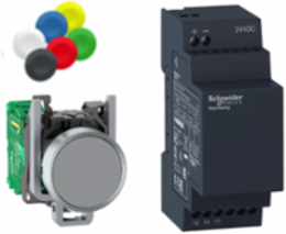 Harmony XB5R 22mm Wireless Metal Pushbutton, 24V DC, 1 Relay
