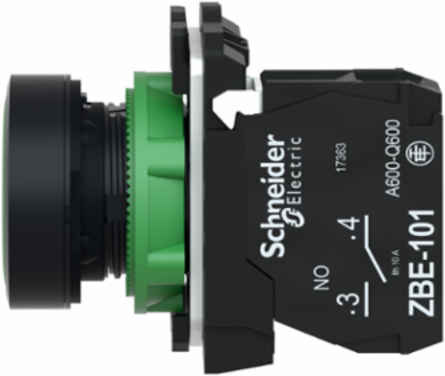 Harmony XB5 22mm Spring Return Green Push Button, IP66