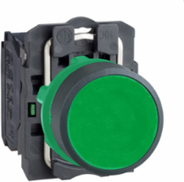 Harmony XB5 22mm Spring Return Green Push Button, IP66
