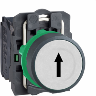 Harmony XB5 White Push Button, 22mm, Spring Return, 1 NO
