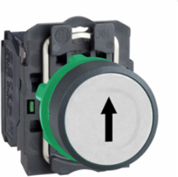 Harmony XB5 White Push Button, 22mm, Spring Return, 1 NO