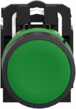 Harmony XB5 Green Push Button, 22mm, Spring Return, IP66, 1NO+1NC