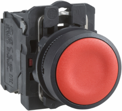 Harmony XB5 Red Push Button, 22mm, Spring Return, IP66/IP67/IP69K