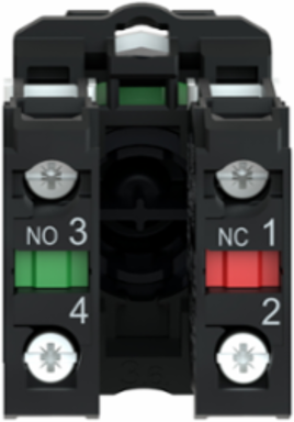 Harmony XB5 Red Flush Push Button 22 mm, 1NO+1NC, IP66