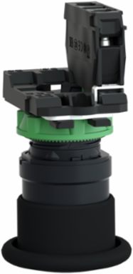Harmony XB5 Black Mushroom Push Button 40mm, IP66/IP67, 1NO