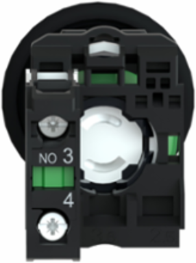Harmony XB5 Black Mushroom Push Button 40mm, IP66/IP67, 1NO