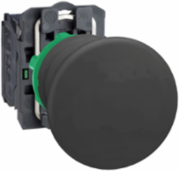 Harmony XB5 Black Mushroom Push Button 40mm, IP66/IP67, 1NO