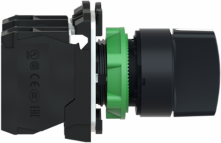 Harmony XB5 Selector Switch, 22mm, 3 Positions, IP69 Rated
