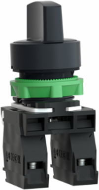 Harmony XB5 Selector Switch, 22mm, 3 Positions, IP69 Rated