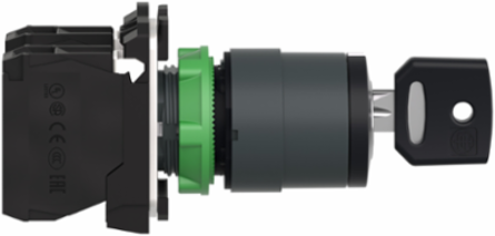 Harmony XB5 Key Switch Selector 22mm Plastic, 3 Positions, 2 NO
