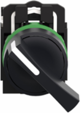 Harmony XB5 Selector Switch, 22mm, Black, Long Handle, 1 NO, IP69K