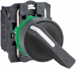 Harmony XB5 Selector Switch, 22mm, Black, Long Handle, 1 NO, IP69K