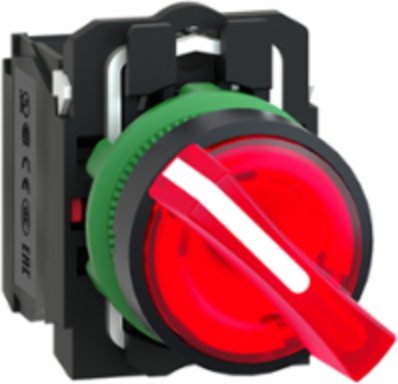 Harmony XB5 Illuminated Selector Switch 22mm 1NO + 1NC 230V-240V AC