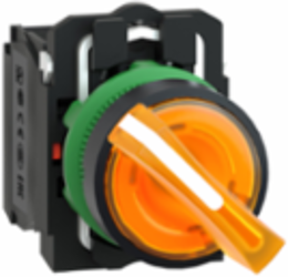 Illuminated Selector Switch 22mm, 1NO + 1NC, 230V AC, IP66