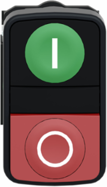 Harmony XB5 Double-Headed Push Button 22mm, IP67, 1 NO + 1 NC