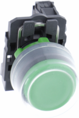 Harmony XB5 22mm Green Spring Return Push Button, IP66/IP67, Plastic