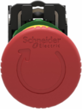 Emergency Stop Button, 40mm Red Mushroom, IP66/IP67, 1 Million Cycles