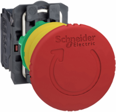 Emergency Stop Button, 40mm Red Mushroom, IP66/IP67, 1 Million Cycles