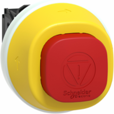 Antimicrobial Emergency Stop Button, 22mm, IP65, 24V AC/DC