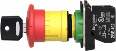 Harmony XB5 Emergency Stop Push Button, 40mm Mushroom, IP66