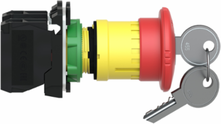Harmony XB5 Emergency Stop Push Button 40mm Red Mushroom, IP66/IP67