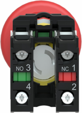 Harmony XB5 Emergency Stop Push Button, 40mm Mushroom, IP66/IP67