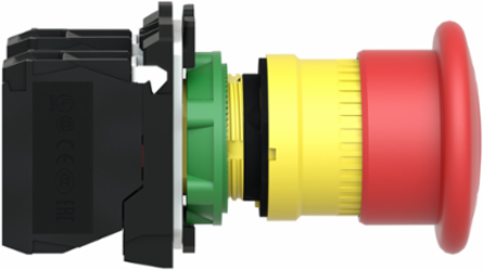 Harmony XB5 Emergency Stop Push Button, 40mm Mushroom, IP66/IP67