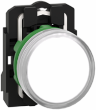 Harmony XB5 22mm Pilot Light, White LED, IP66/IP67/IP69K, 24V AC/DC