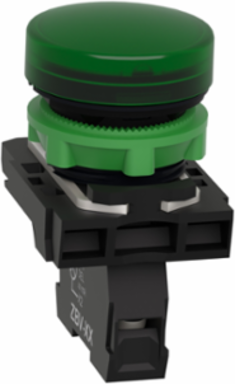 Harmony XB5 22mm Green LED Pilot Light, 110...120V AC, IP66/IP67/IP69K