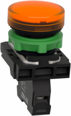 Harmony XB5 22mm Orange Pilot Light, 110-120V AC, LED, IP66/IP67/IP69K