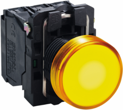Harmony XB5 Pilot Light, 22mm, Orange, Universal LED, IP66/IP67/IP69K
