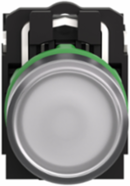 Illuminated Push Button 22mm, Universal LED, 1NO + 1NC, 230V AC