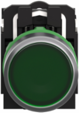 Harmony XB5 22 mm Illuminated Green Push Button, IP66, 110-120V AC