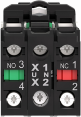 Harmony XB5 22 mm Illuminated Green Push Button, IP66, 110-120V AC