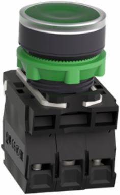 Harmony XB5 22 mm Illuminated Green Push Button, IP66, 110-120V AC
