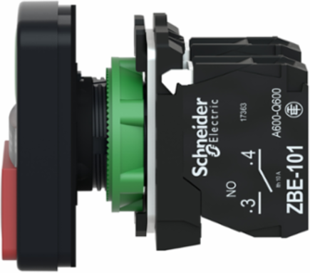 Harmony XB5 Illuminated Double-Headed Push Button 22mm with Pilot Light, 120V AC/DC