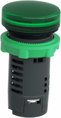 Harmony XB5 22mm Green Monolithic Pilot Light, IP66, 24V AC/DC