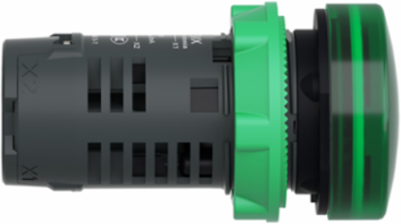 Harmony XB5 22mm Green Monolithic Pilot Light, IP66, 24V AC/DC