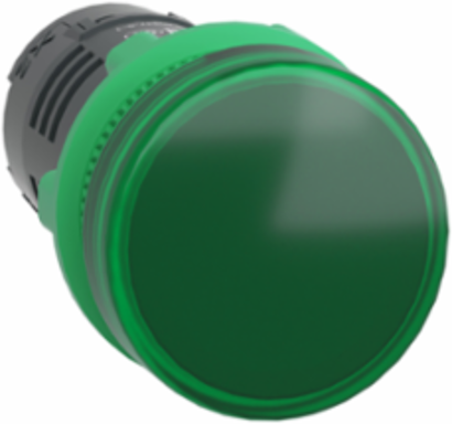 Harmony XB5 22mm Green Monolithic Pilot Light, IP66, 24V AC/DC