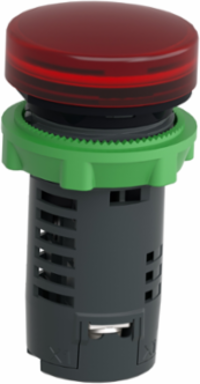 Harmony XB5 Monolithic Pilot Light, 22mm, Red, IP66/IP67/IP69K, 110...120V AC