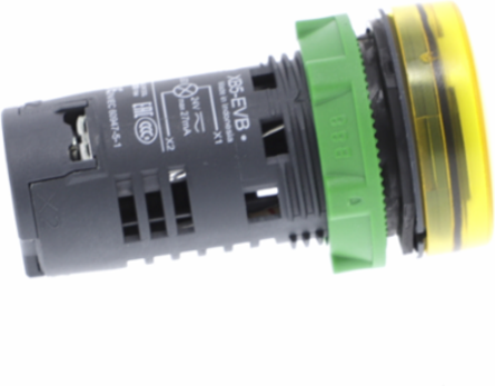 Harmony XB5 22mm Yellow Pilot Light with Universal LED, 110-120V AC